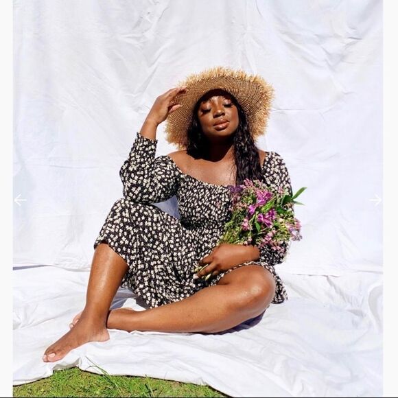 H&M Smock-detail Puff Sleeve Dress Bloggers fav - Picture 12 of 16